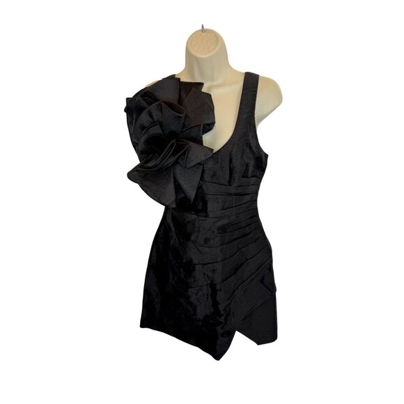 AJE Energy Black Mini Dress NWT - Size 4 - Picture 3 of 11